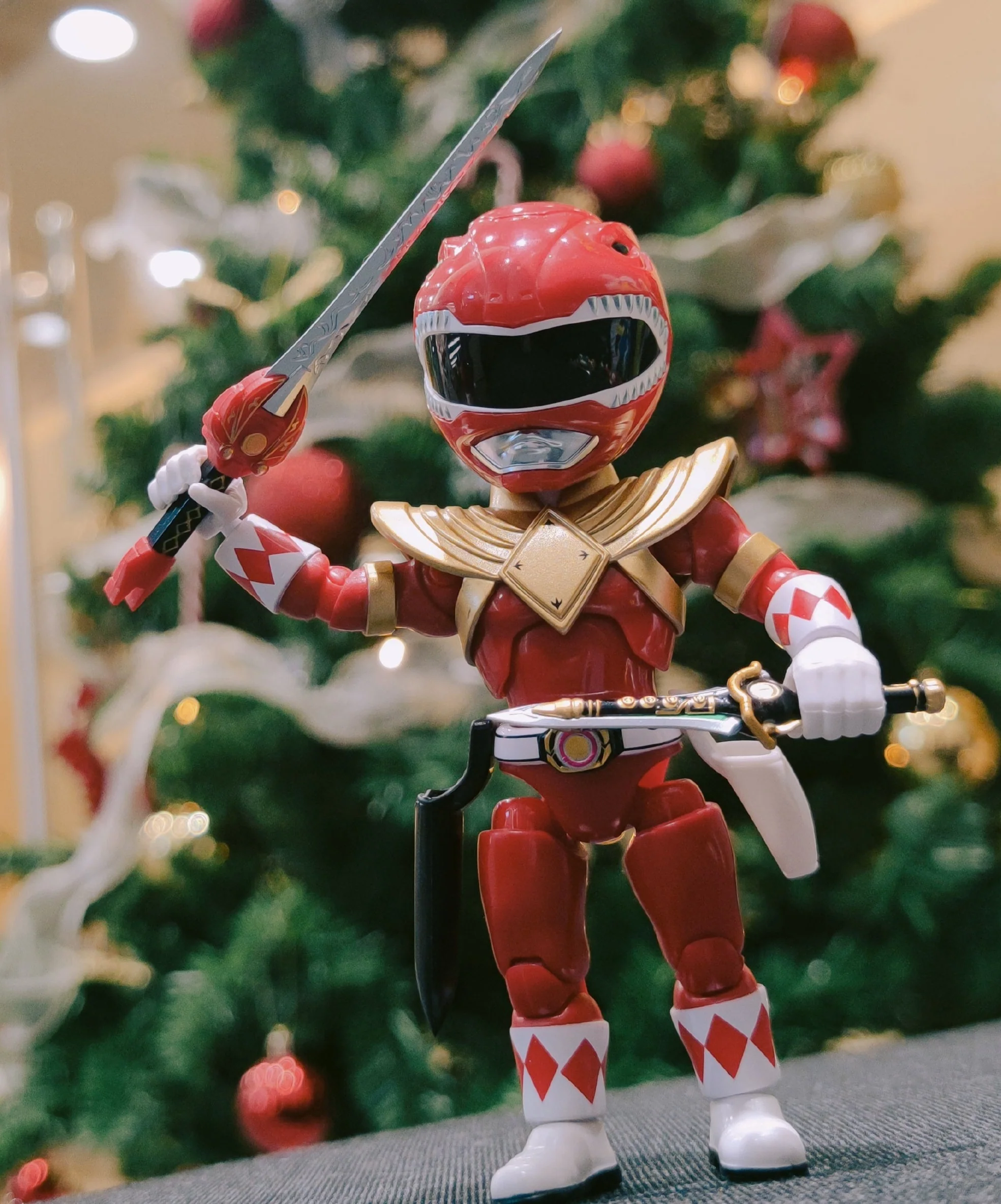 Action Q Shielded Mighty Morphin Red Ranger - Image 2