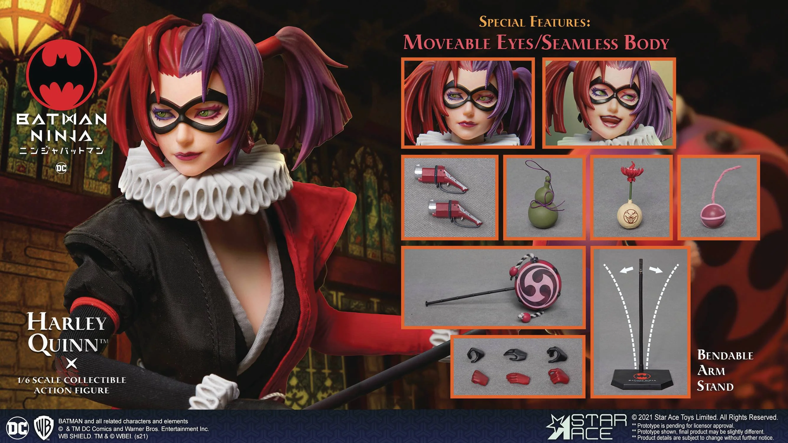 Batman Ninja Harley Quinn 1/6 Scale Figure - Image 7
