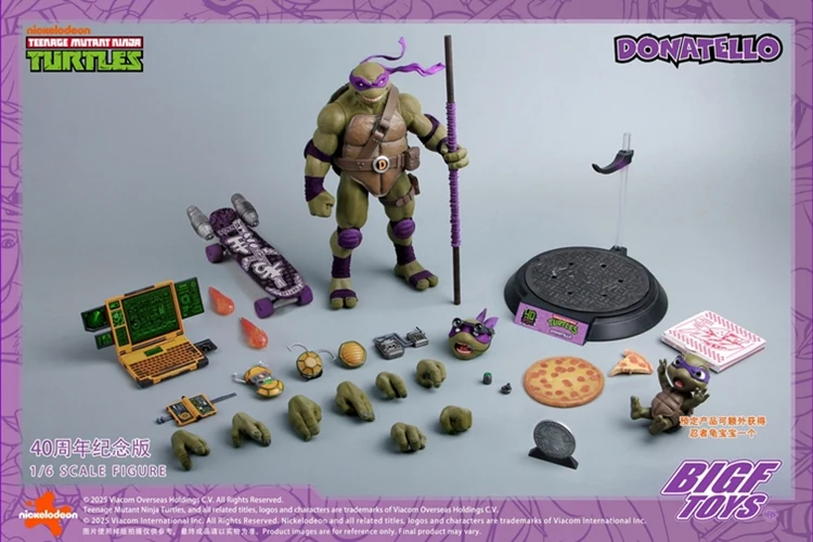 [PREORDER] BIGF Toys Donatello 40th Anniversary 1/6 Scale Figure - Image 11