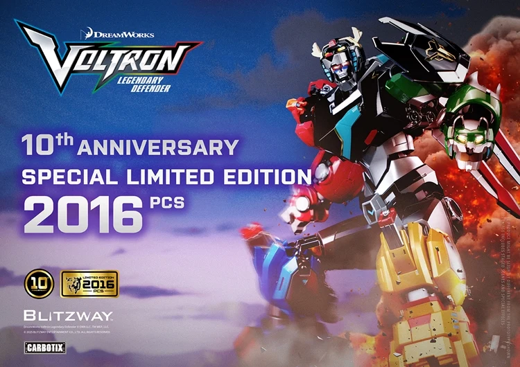 Blitzway CARBOTIX Voltron Legendary Defender 10th Anniversary Limited Edition