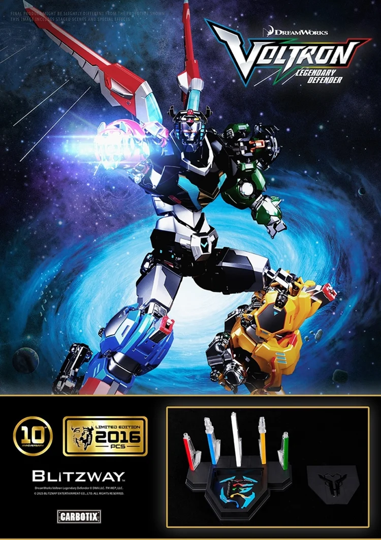 Blitzway CARBOTIX Voltron Legendary Defender 10th Anniversary Limited Edition - Image 2
