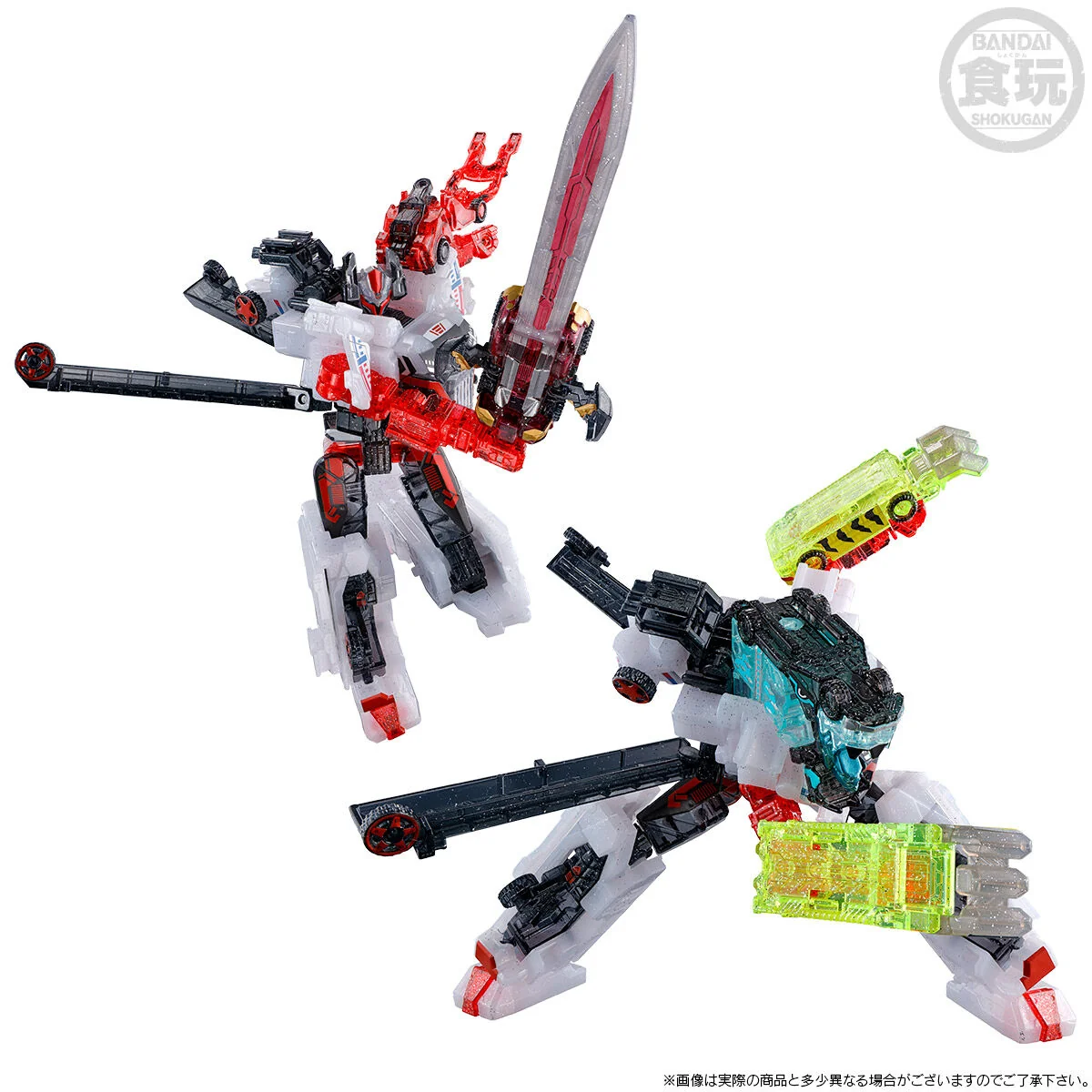 Boonboomger 9 Great Robo Minipla Set - Glitter Clear Ver - Image 4