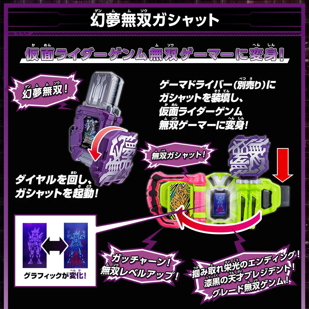 DX GENM Musou Gashat & Thousand Ark & Dan Kuroto Progrise Key - Image 3