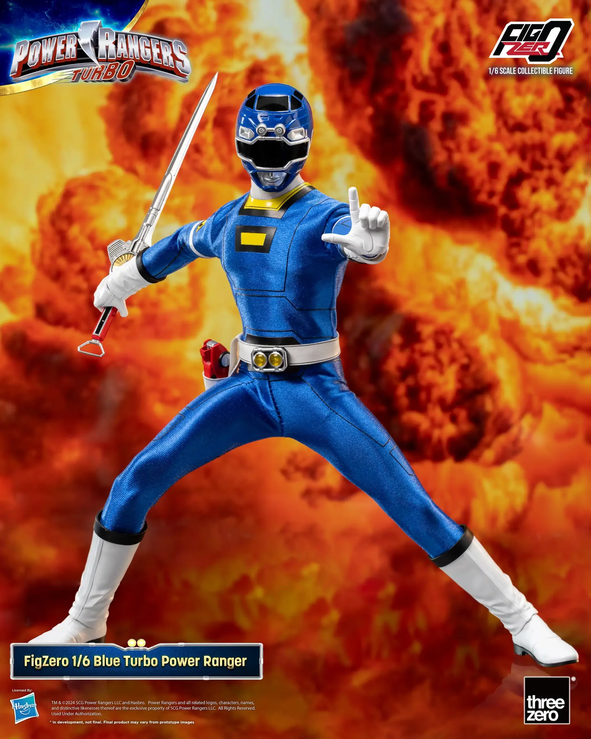 FigZero Blue Turbo Ranger - Power Rangers Turbo 1/6 Scale Figure - Image 5