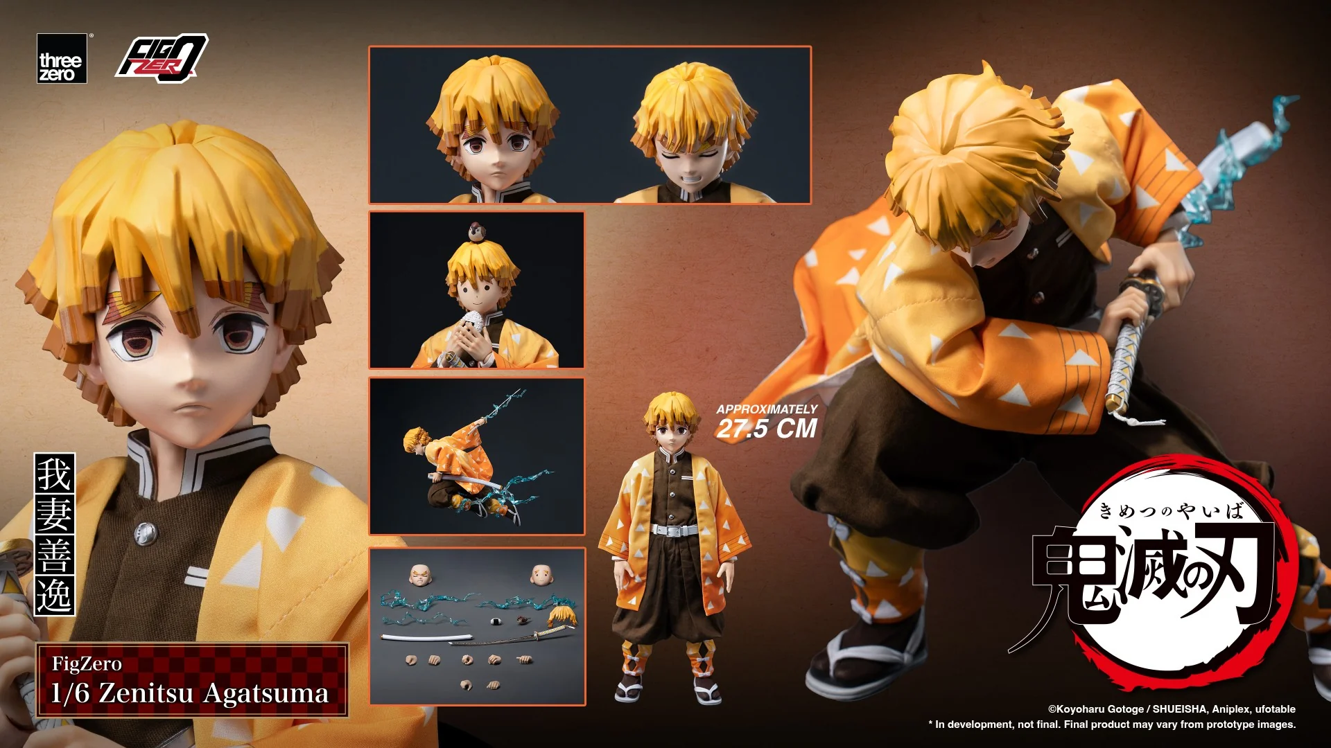 [PREORDER] Figzero Zenitsu Agatsuma - Demon Slayer 1/6 Collectible Figure - Image 14