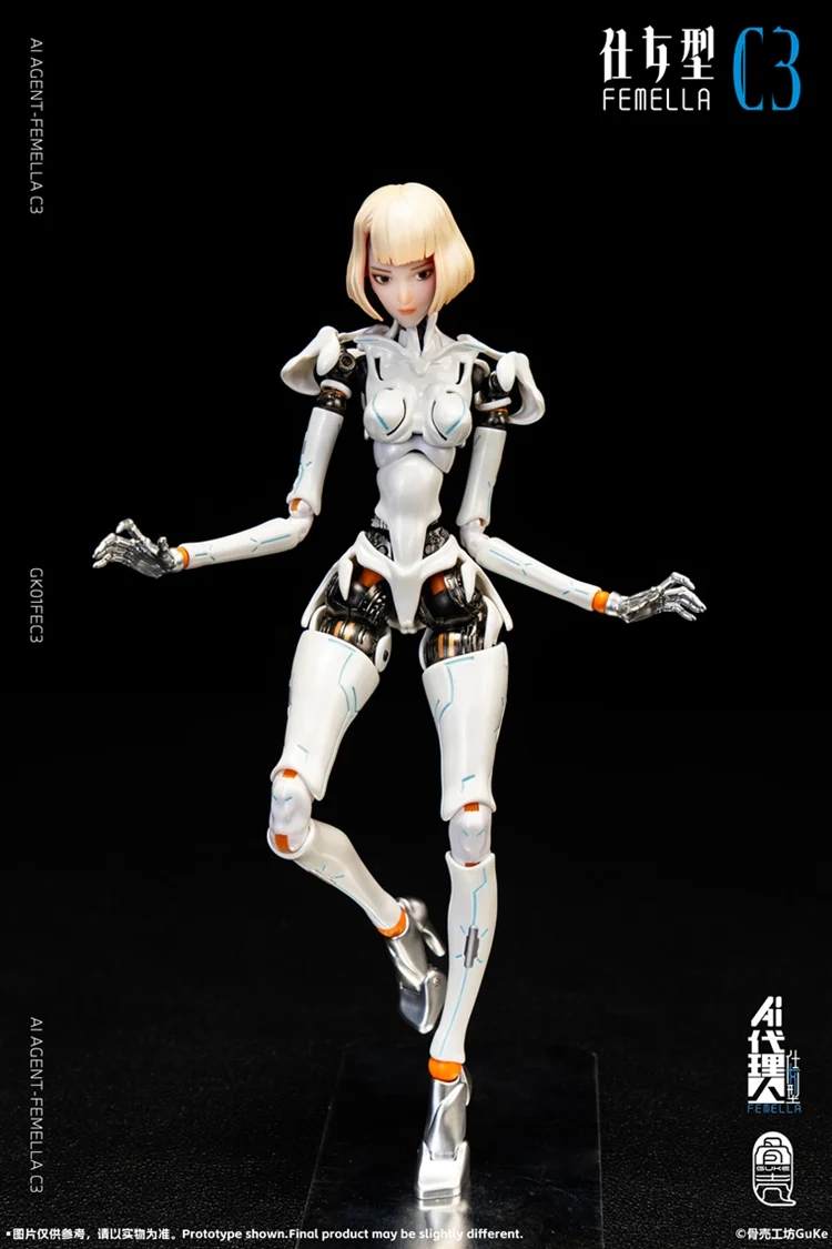 GUKE Agent-Femella C3 1/2 Action Figure - Solid Color Ver - Image 16