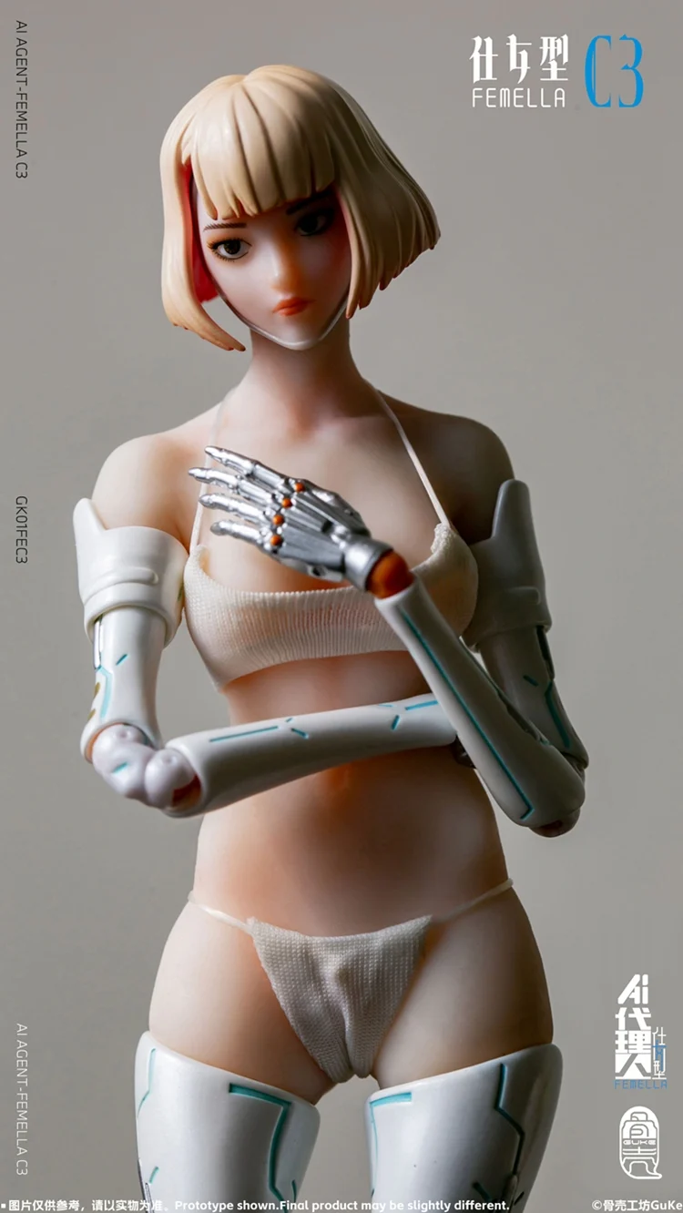 GUKE Agent-Femella C3 1/2 Action Figure - Solid Color Ver - Image 24