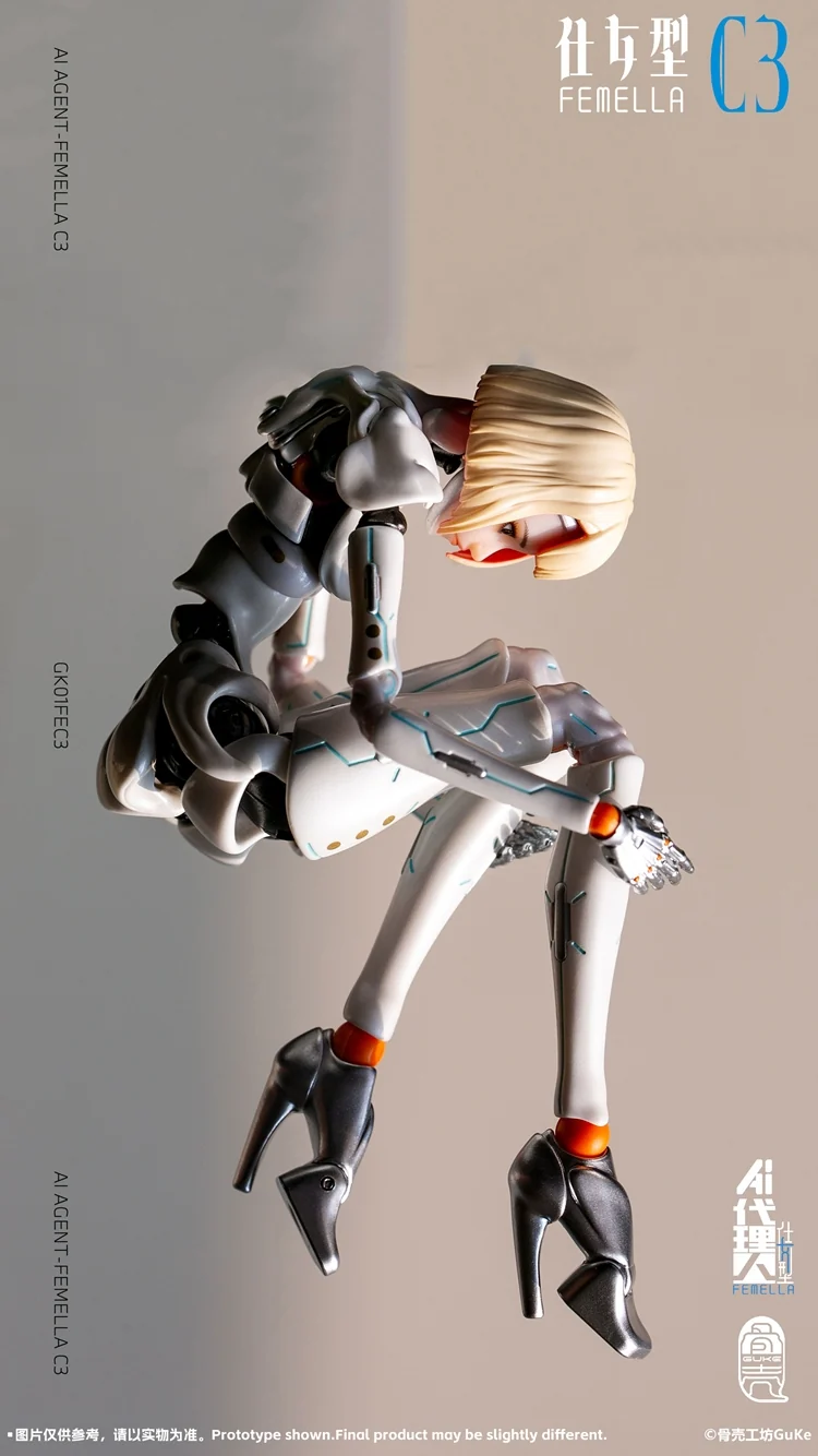 GUKE Agent-Femella C3 1/2 Action Figure - Solid Color Ver - Image 9