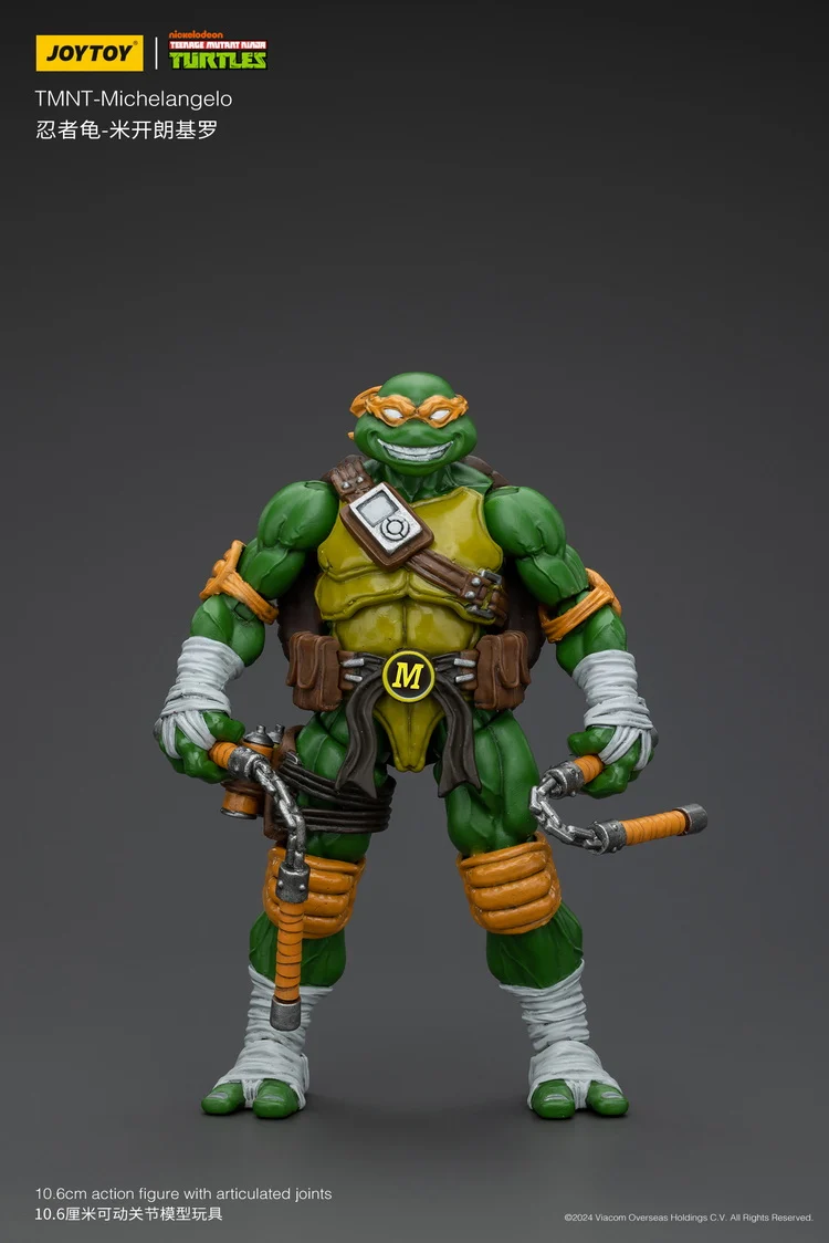 JoyToy TMNT Michelangelo 1/18 Scale Figure - Image 2