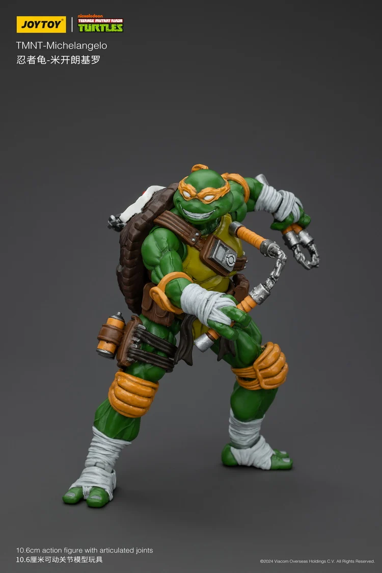 JoyToy TMNT Michelangelo 1/18 Scale Figure - Image 5