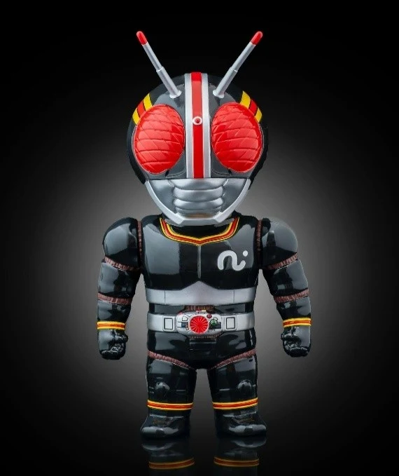 [PREORDER] Kaiju One Masked Rider Black Soft Vinyl Figure - Image 2