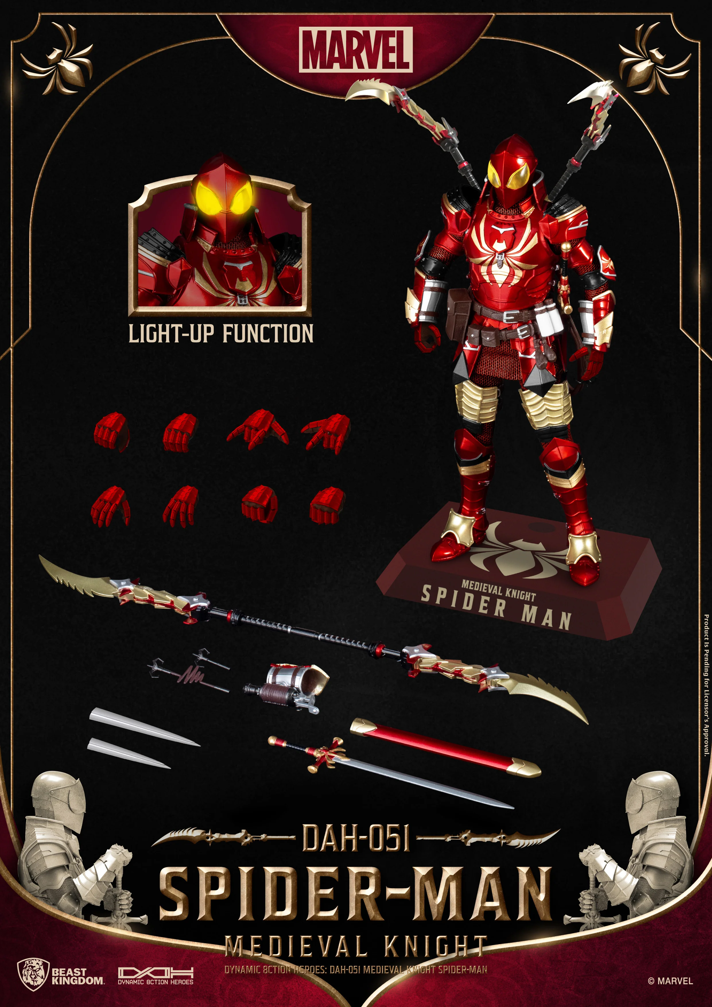 Medieval Knight Spider-Man DAH-051 - Image 7