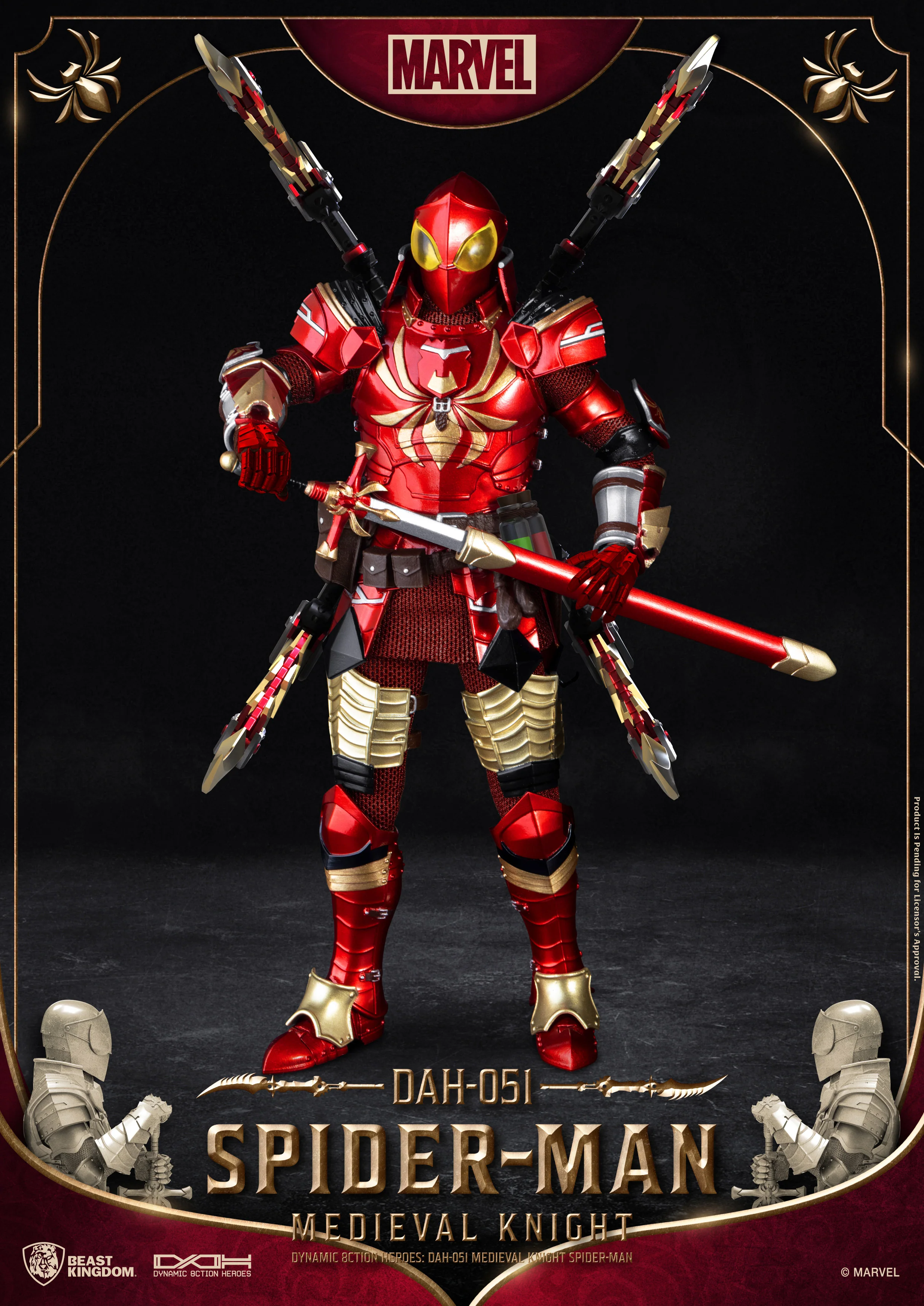 Medieval Knight Spider-Man DAH-051 - Image 9