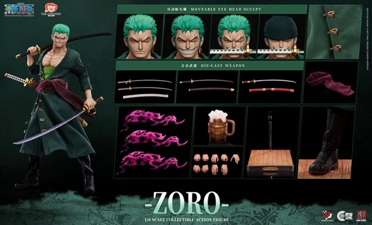 [PREORDER] Pixel Poses Roronoa Zoro 1/6 Action Figure - One Piece - Image 7