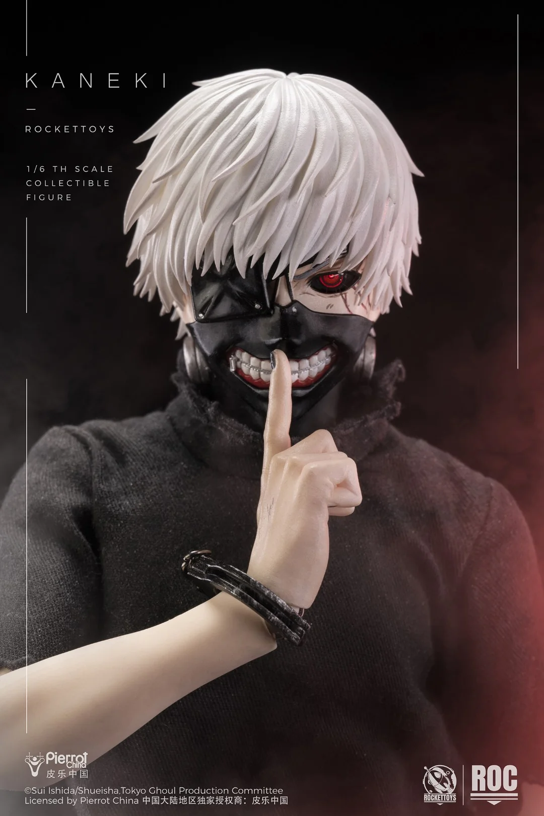 [PREORDER] ROCKET TOYS Ken Kaneki Awakening Ver - Tokyo Ghoul 1/6 Scale Action Figure