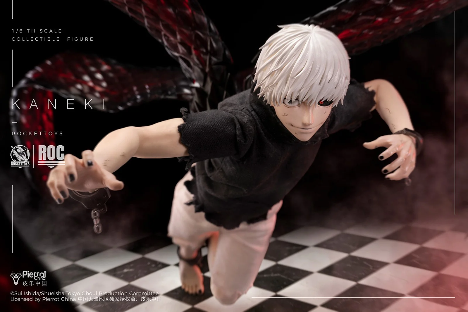 [PREORDER] ROCKET TOYS Ken Kaneki Awakening Ver - Tokyo Ghoul 1/6 Scale Action Figure - Image 13