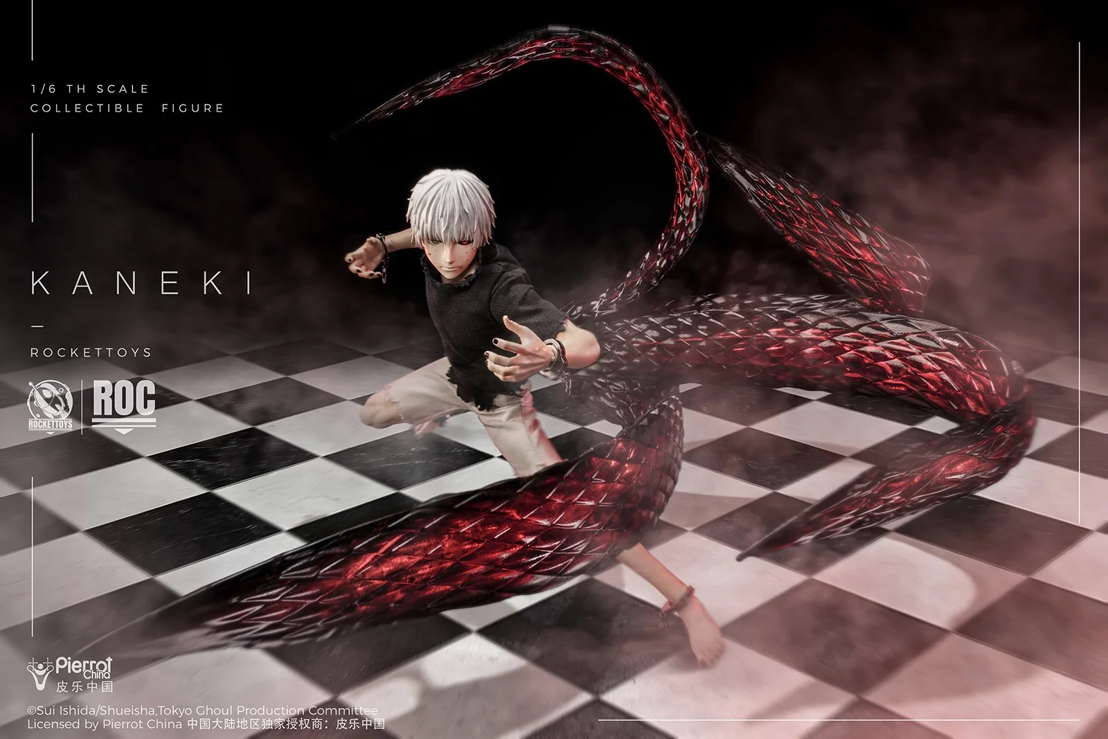 [PREORDER] ROCKET TOYS Ken Kaneki Awakening Ver - Tokyo Ghoul 1/6 Scale Action Figure - Image 16