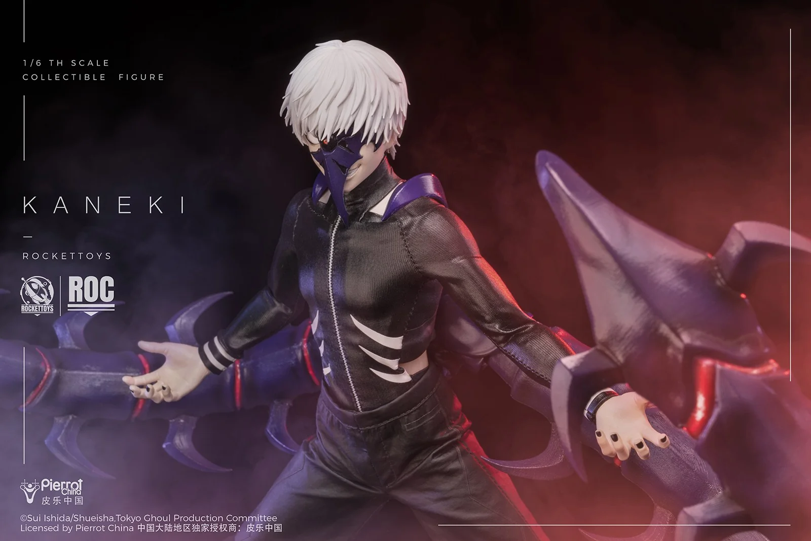 [PREORDER] ROCKET TOYS Ken Kaneki Battle Suit Ver - Tokyo Ghoul 1/6 Scale Action Figure - Image 17