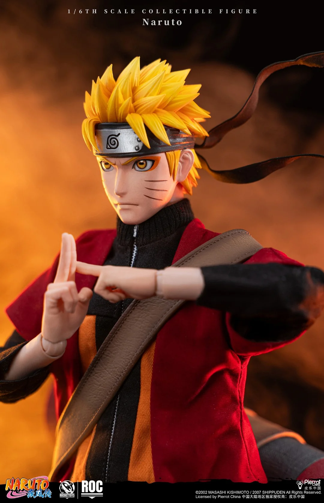 [PREORDER] ROCKET TOYS Naruto Uzumaki Sage Mode Ver 1/6 Scale Action Figure - Image 8