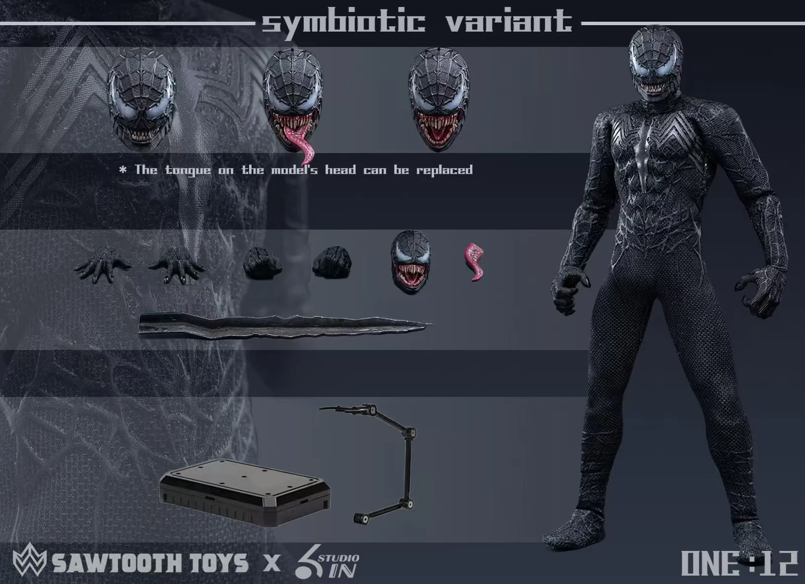SawTooth Toys Symbiotic Variant 1/12 Scale Action Figure - Image 10