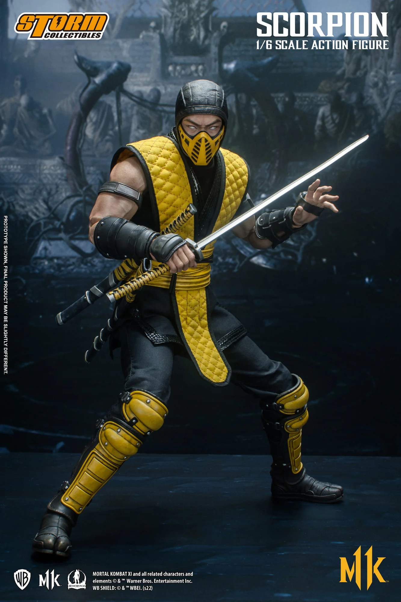 Scorpion Mortal Kombat 11 Storm Collectibles 1/6 Action Figure - Image 10