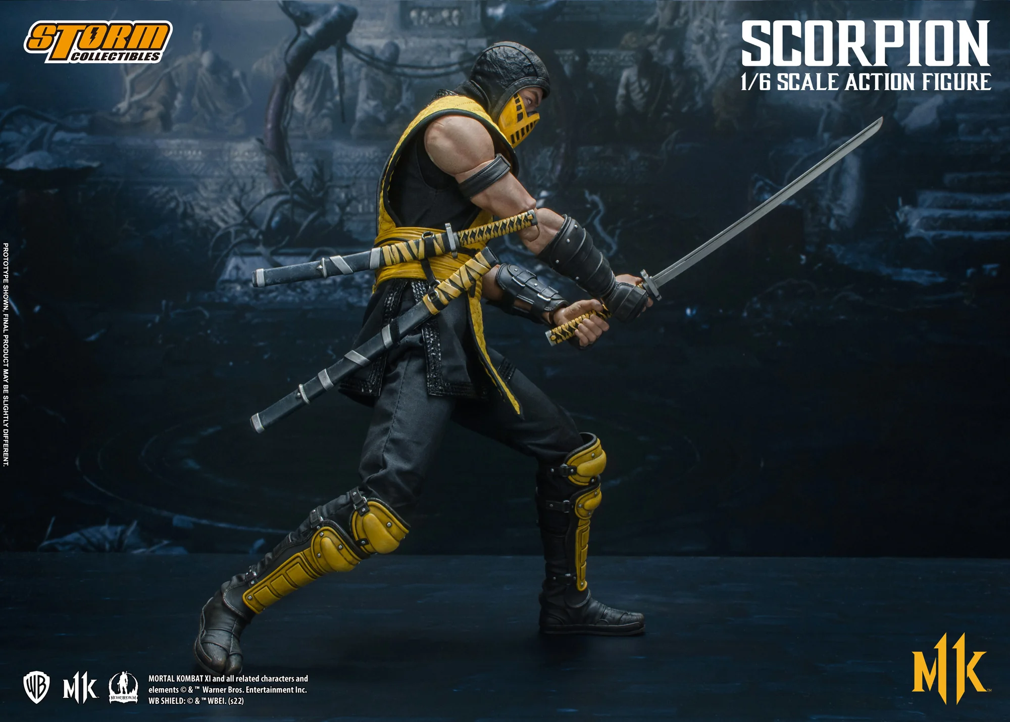 Scorpion Mortal Kombat 11 Storm Collectibles 1/6 Action Figure - Image 13