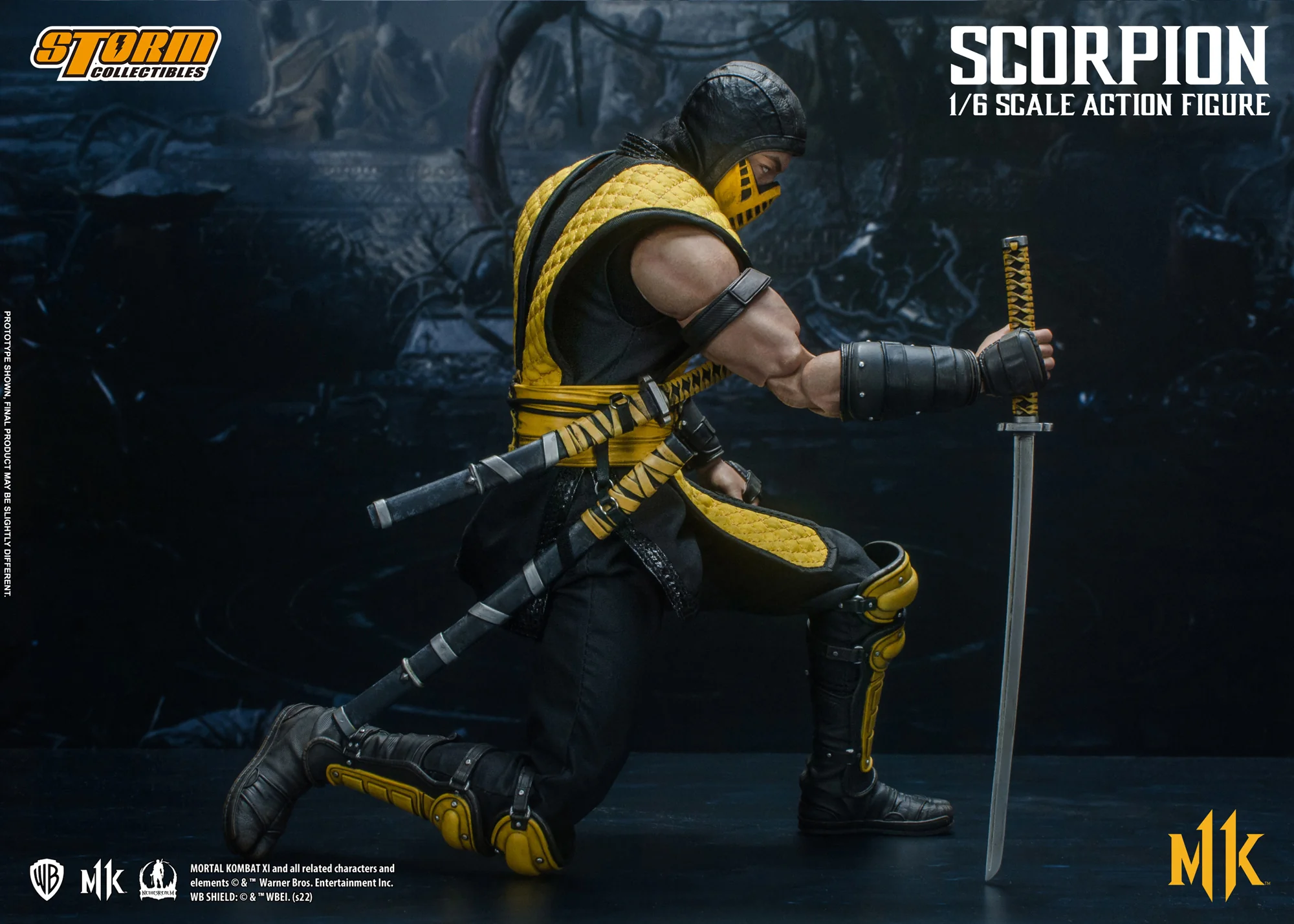 Scorpion Mortal Kombat 11 Storm Collectibles 1/6 Action Figure - Image 14