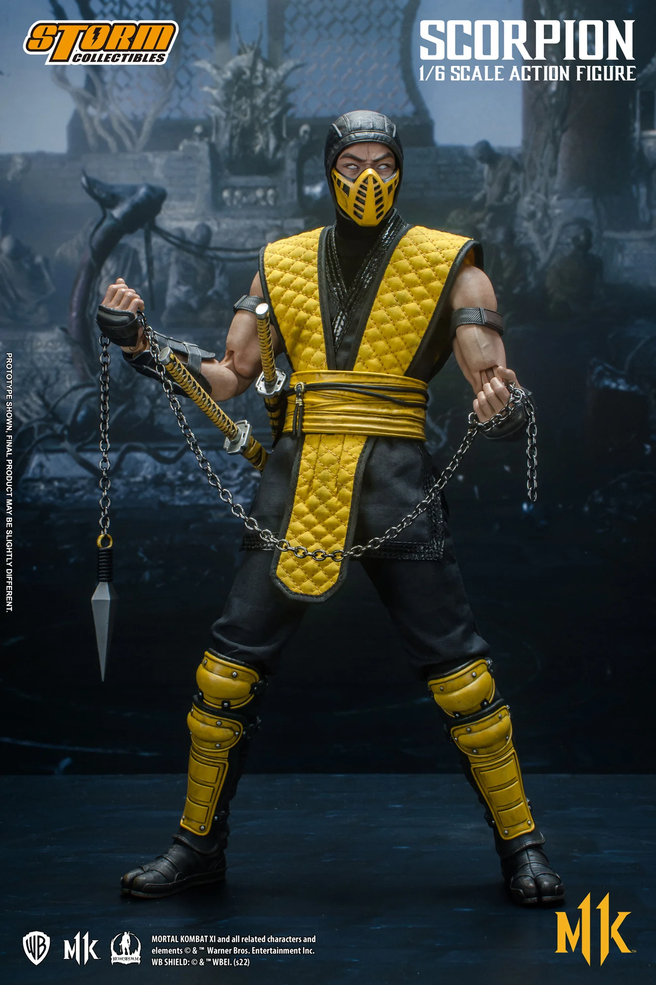 Scorpion Mortal Kombat 11 Storm Collectibles 1/6 Action Figure - Image 7