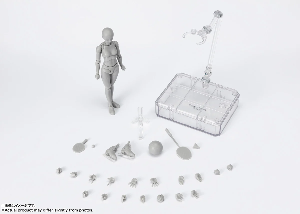 SH Figuarts Body-chan -Sports- Edition DX SET (Gray Color Ver.) - Image 4