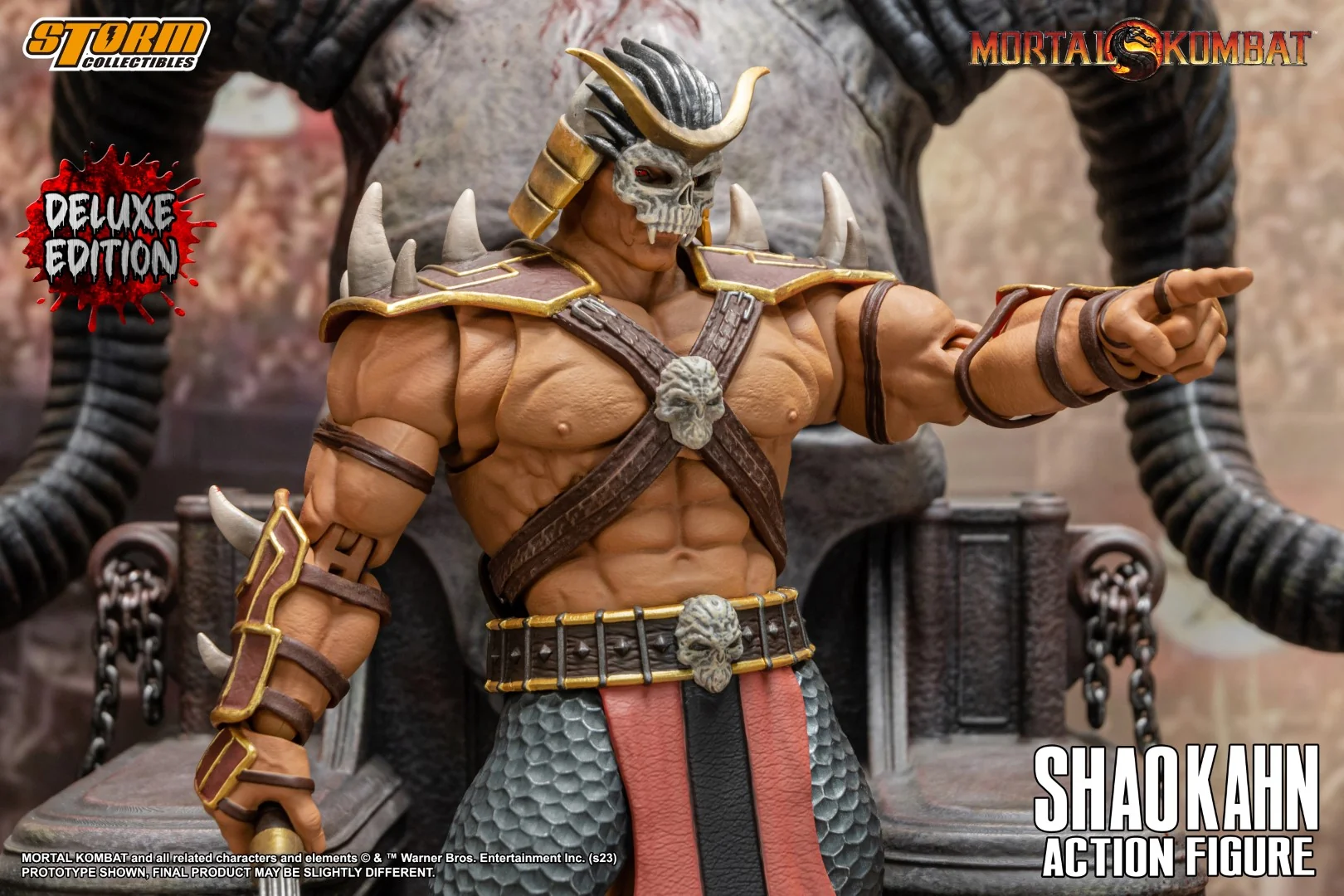 Shao Khan Storm Collectibles Mortal Kombat Action Figure - Deluxe Version - Image 14