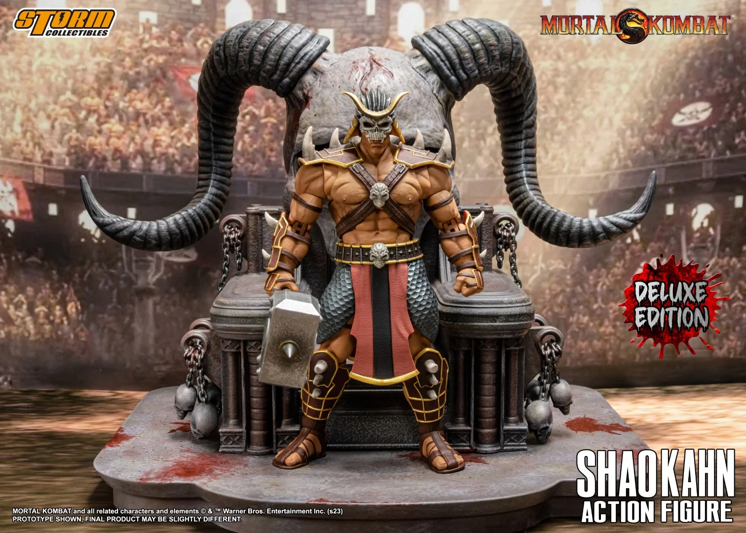 Shao Khan Storm Collectibles Mortal Kombat Action Figure - Deluxe Version - Image 5