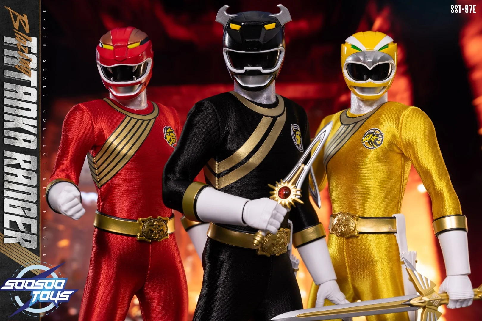 [PREORDER] SST-097 Blazing Ranger Team 1/6 Scale Action Figure Set - Image 26