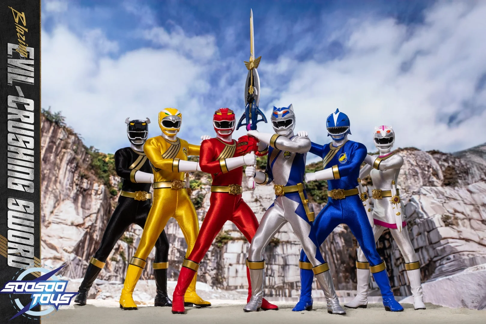[PREORDER] SST-097 Blazing Ranger Team 1/6 Scale Action Figure Set - Image 27