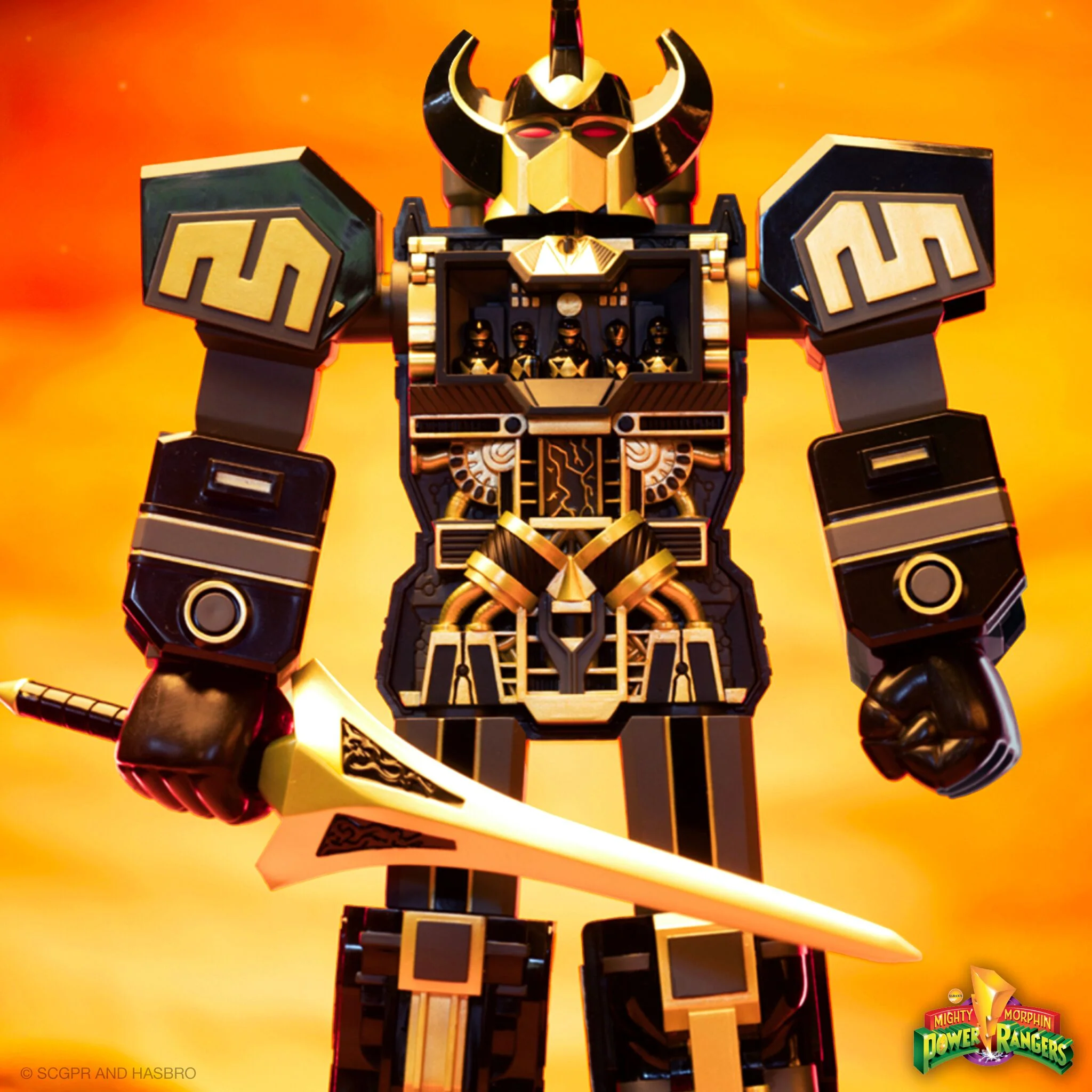 Super Cyborg Megazord - Black & Gold - Image 5