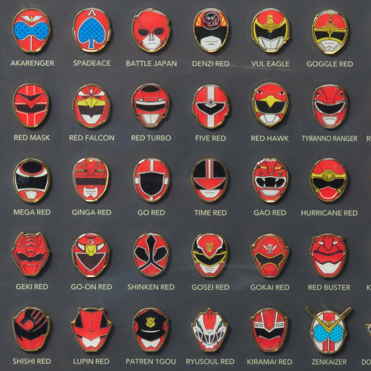 Super Sentai 50th Anniversary Framed Pin Set - Image 3