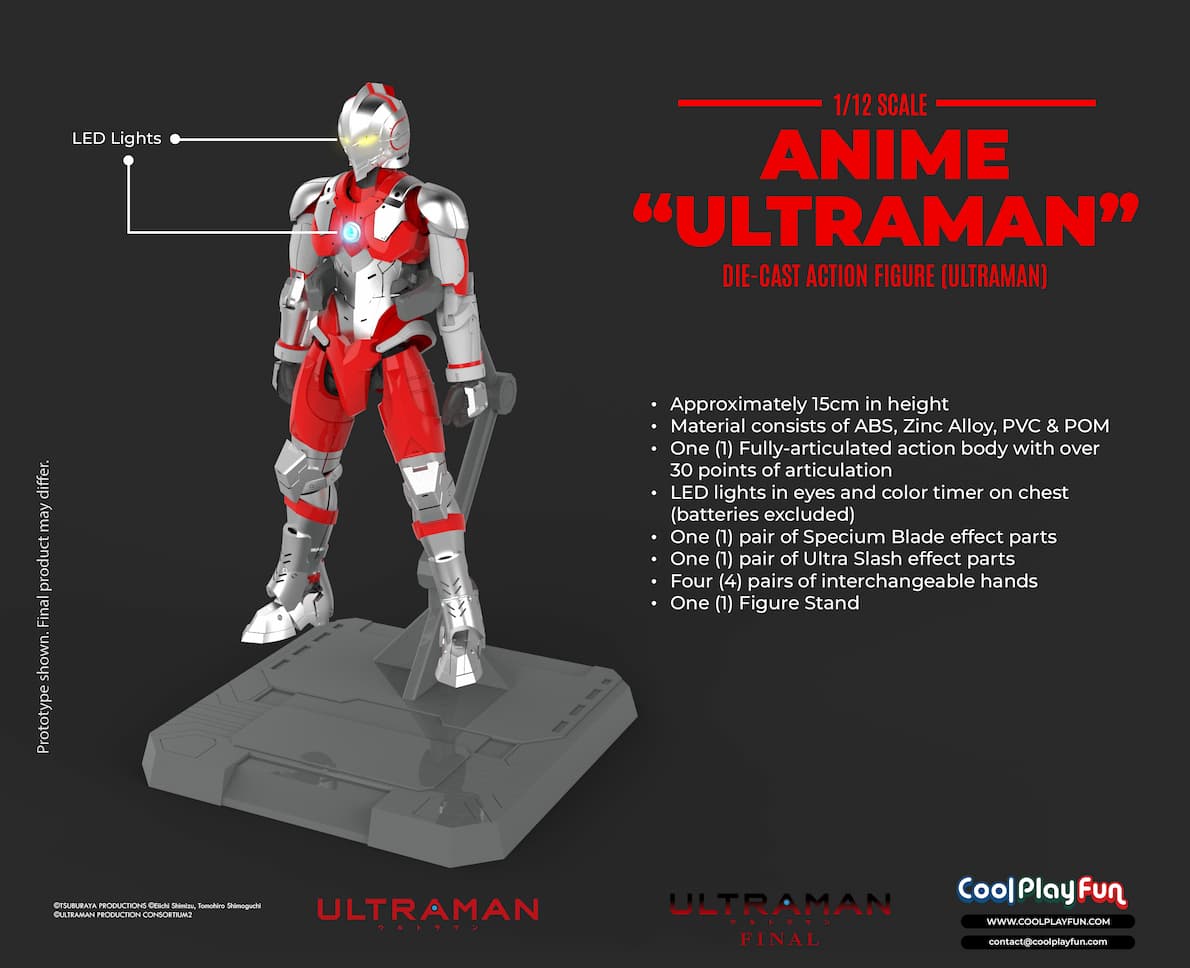 Ultraman Suit Anime Edition Diecast Action Figure - Image 3