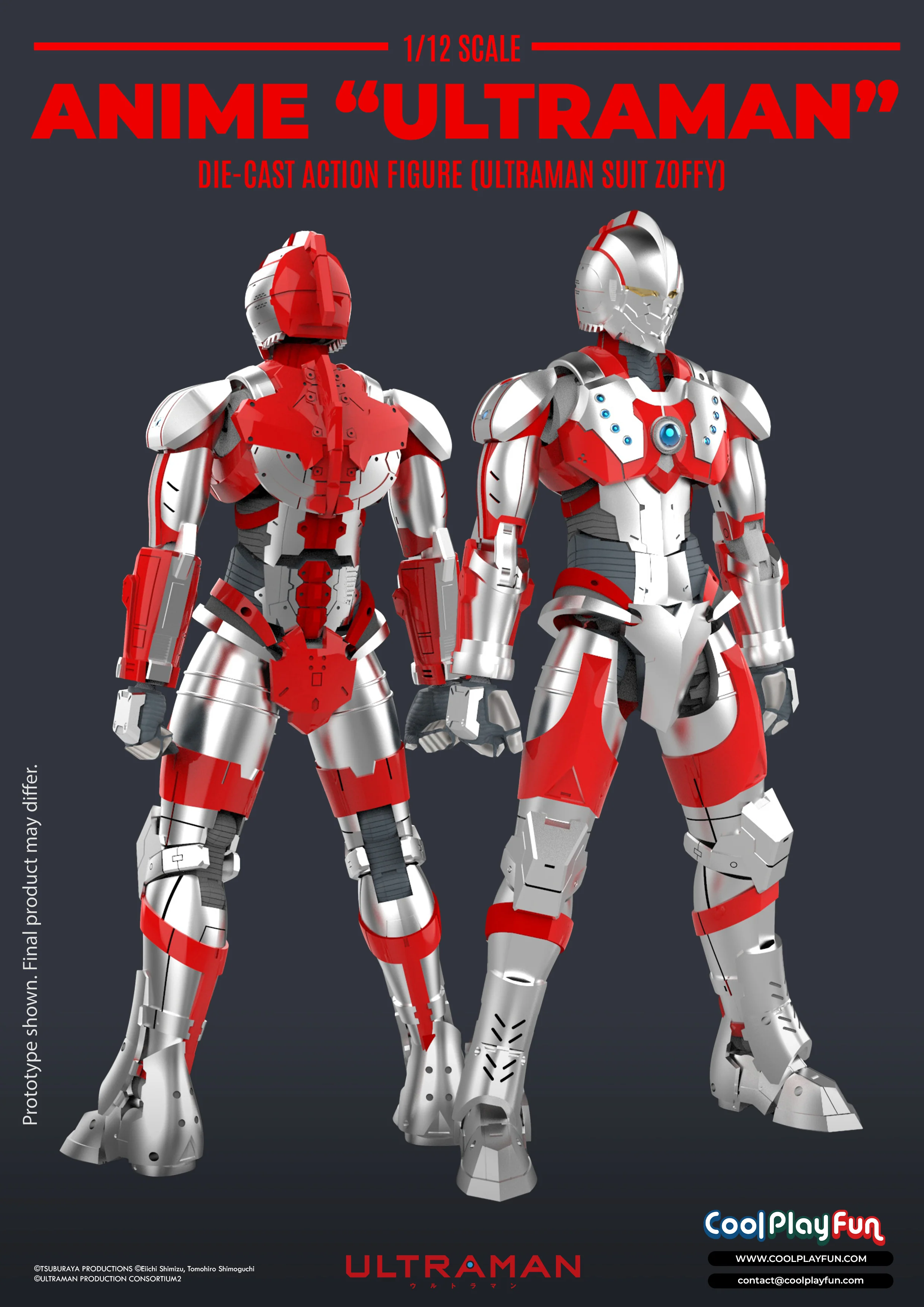 Ultraman Zoffy Suit Anime Edition Diecast Action Figure - Image 2