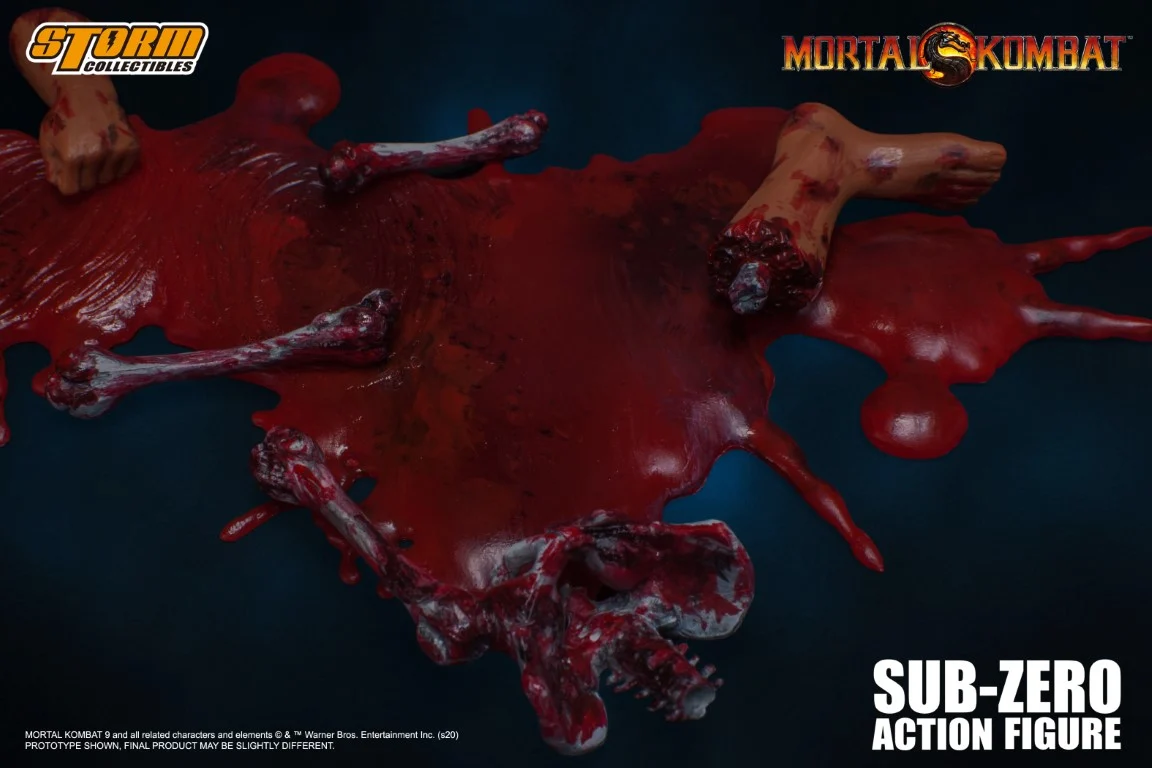 Unmasked Sub-Zero - Mortal Kombat 3 Figure - Image 21