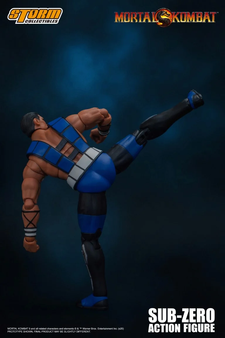 Unmasked Sub-Zero - Mortal Kombat 3 Figure - Image 8
