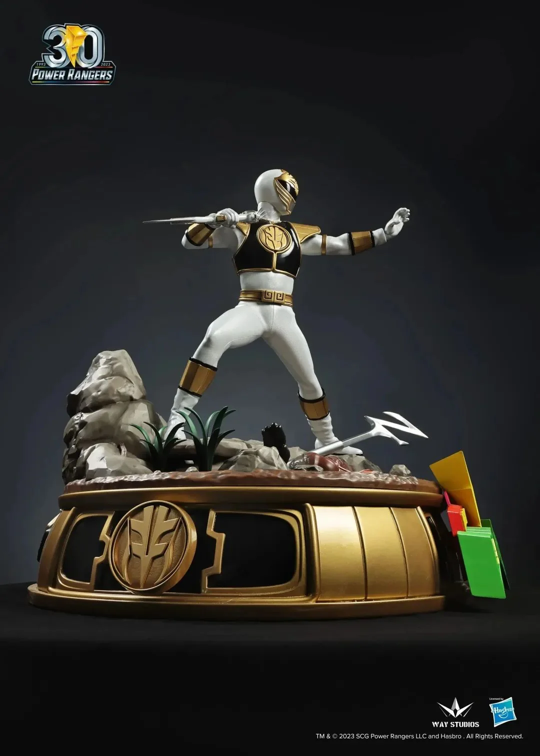 WayStudios Mighty Morphin White Ranger 1/4 Scale Statue - Image 6