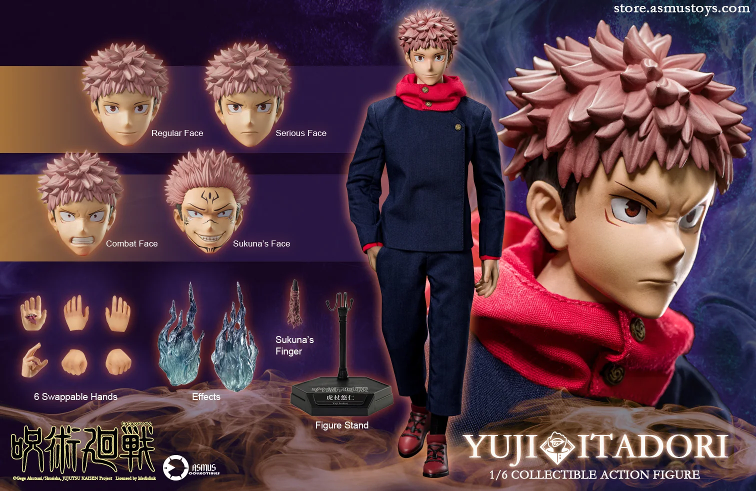 [PREORDER] Asmus Toys Yuji Itadori - Jujutsu Kaisen 1/6 Scale Collectible Action Figure - Image 13